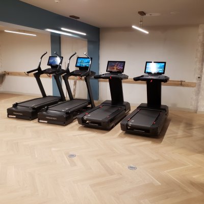view of treadmills